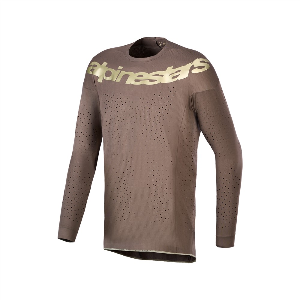Alpinestars Supertech Air Gold Limited Edition Motocross Jersey Earth Brown/Gold