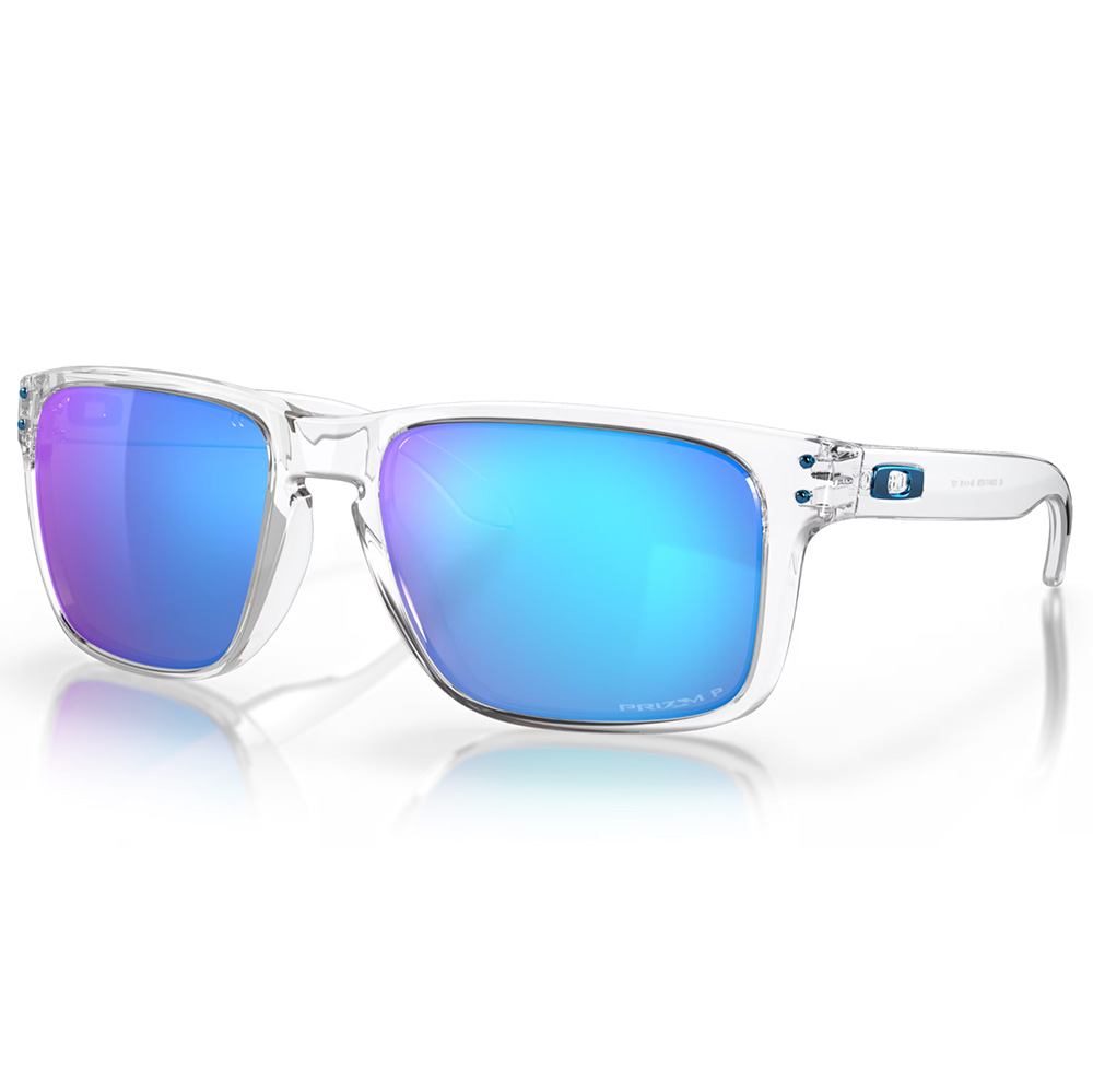 Oakley Holbrook XL Sunglasses Polished Clr w/PRIZM Sapph Polarized