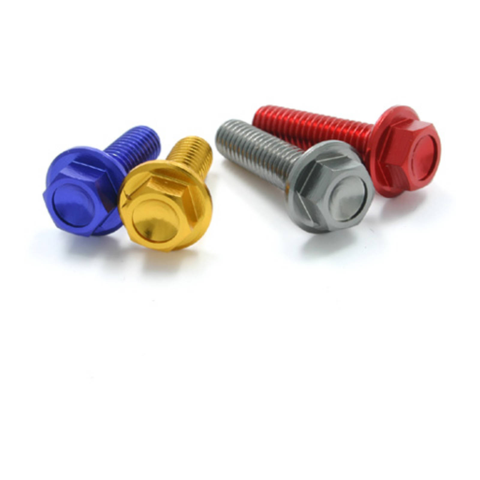 DRC Aluminum M6 Flange Bolts 35mm - Gold 4pcs - Image 2