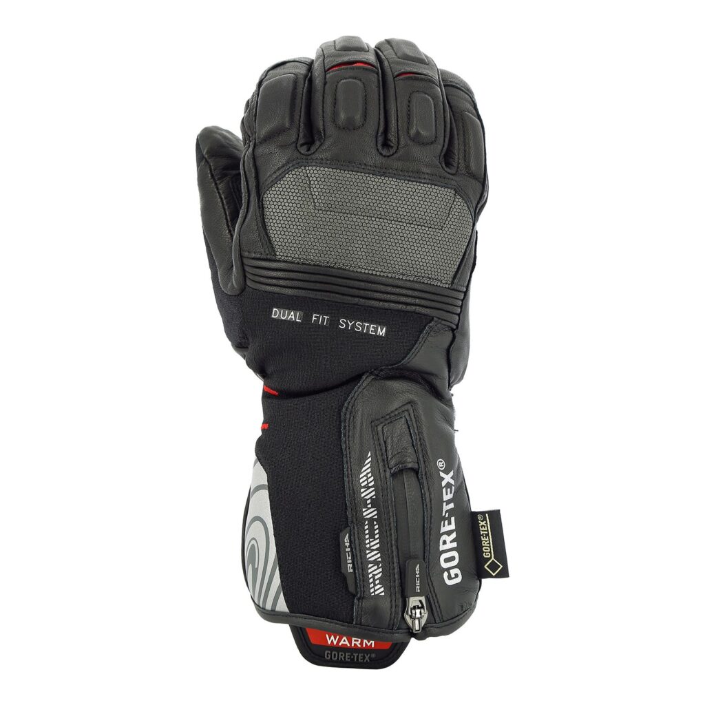 Road Gloves RICHA Level 2 in 1 Gore Tex Black