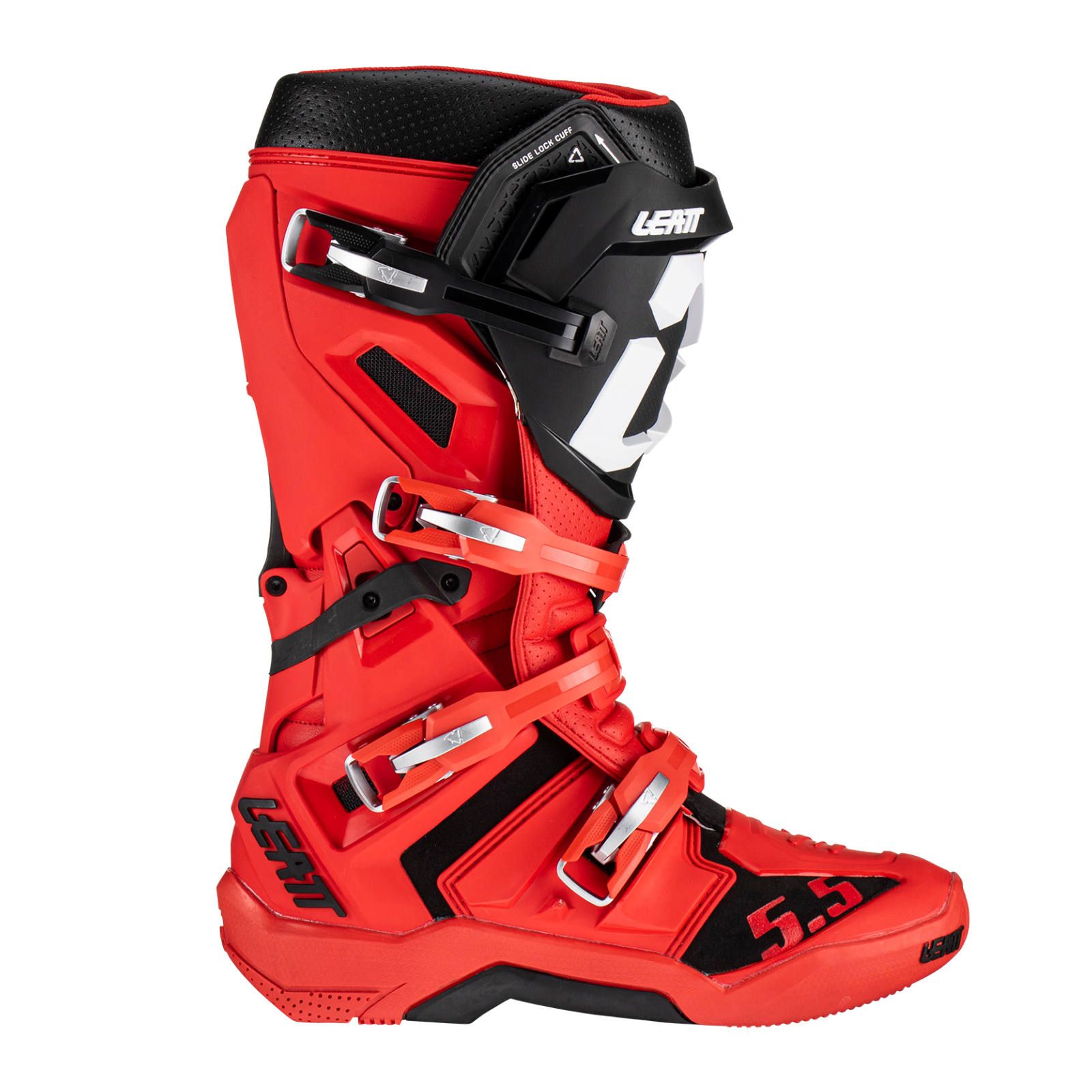 Leatt 5.5 Flexlock Motocross Boots Red - Image 3