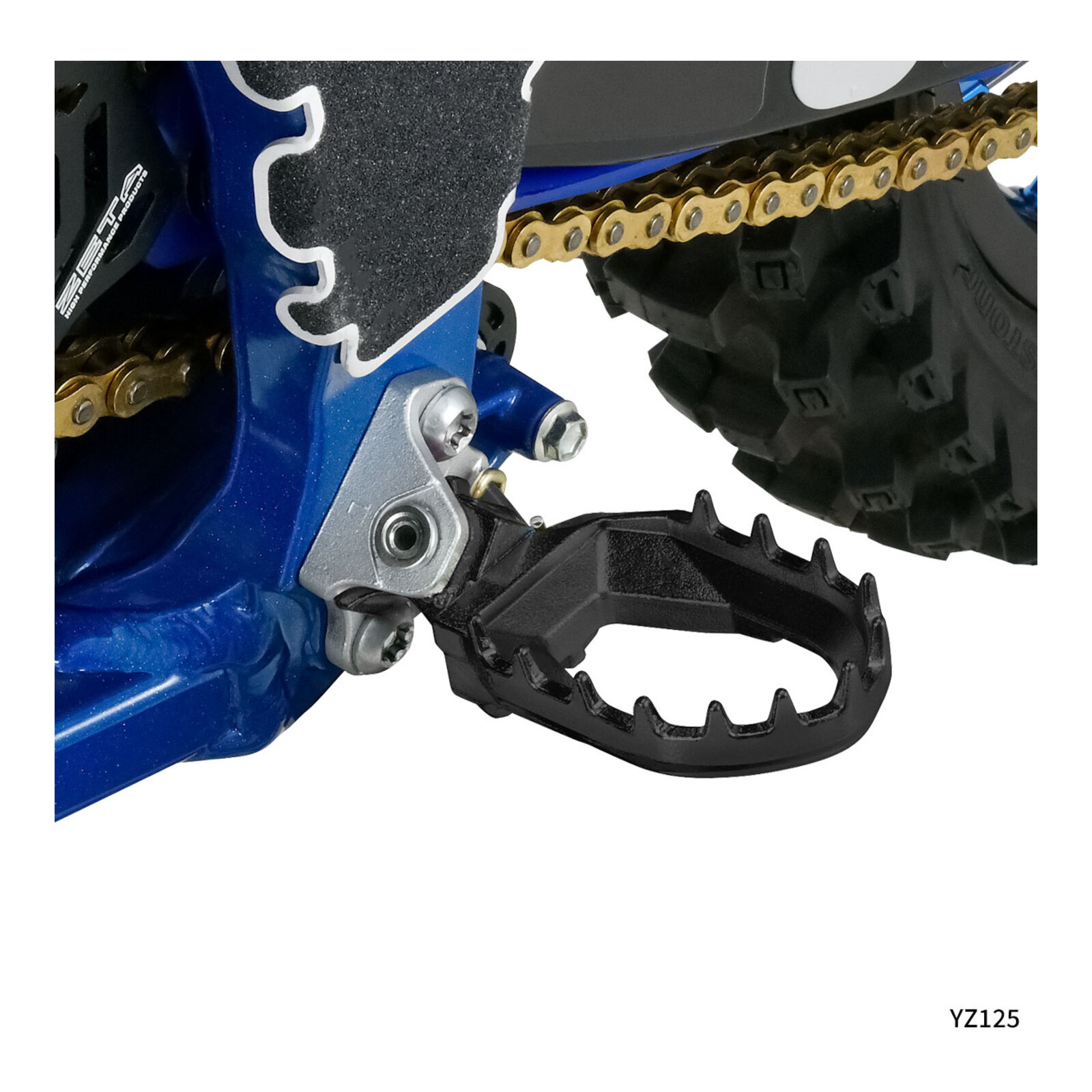 Zeta Max Foot Pegs 2-Stroke Yamaha YZ - Black - Image 3