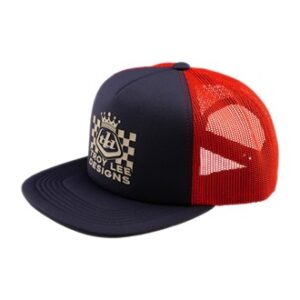 Troy Lee Designs Friday Night Trucker Snapback Red/Indigo - Image 2