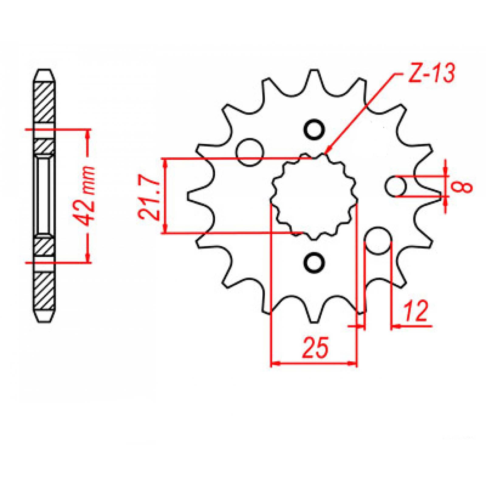 SPKT FRONT OE STEEL 519 was 513 566 16T #530 - Image 1