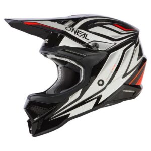 Oneal 3SRS Vertical Motocross Helmet Black/White - Image 2