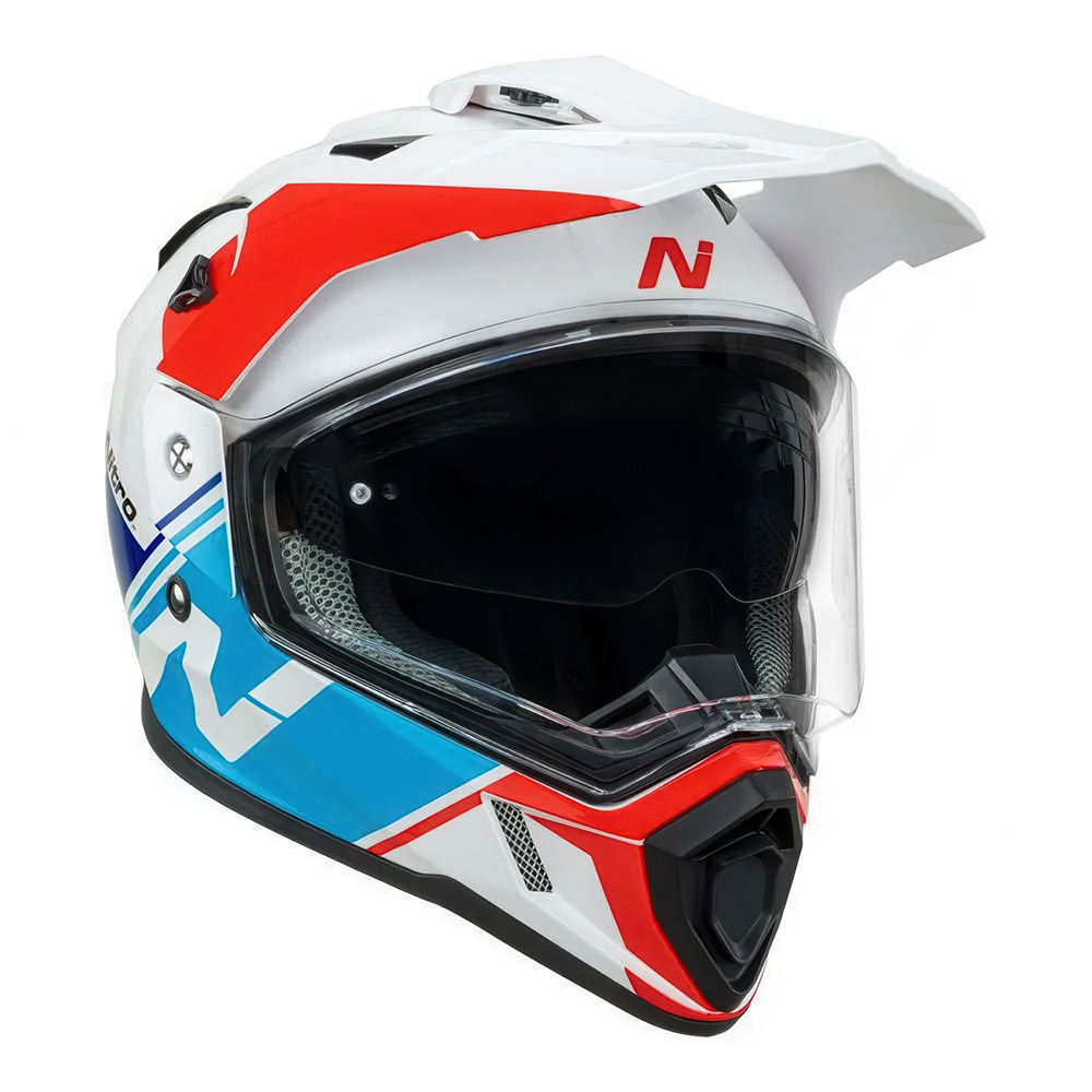 Nitro MX780 Adventure Helmet White/Blue/Red