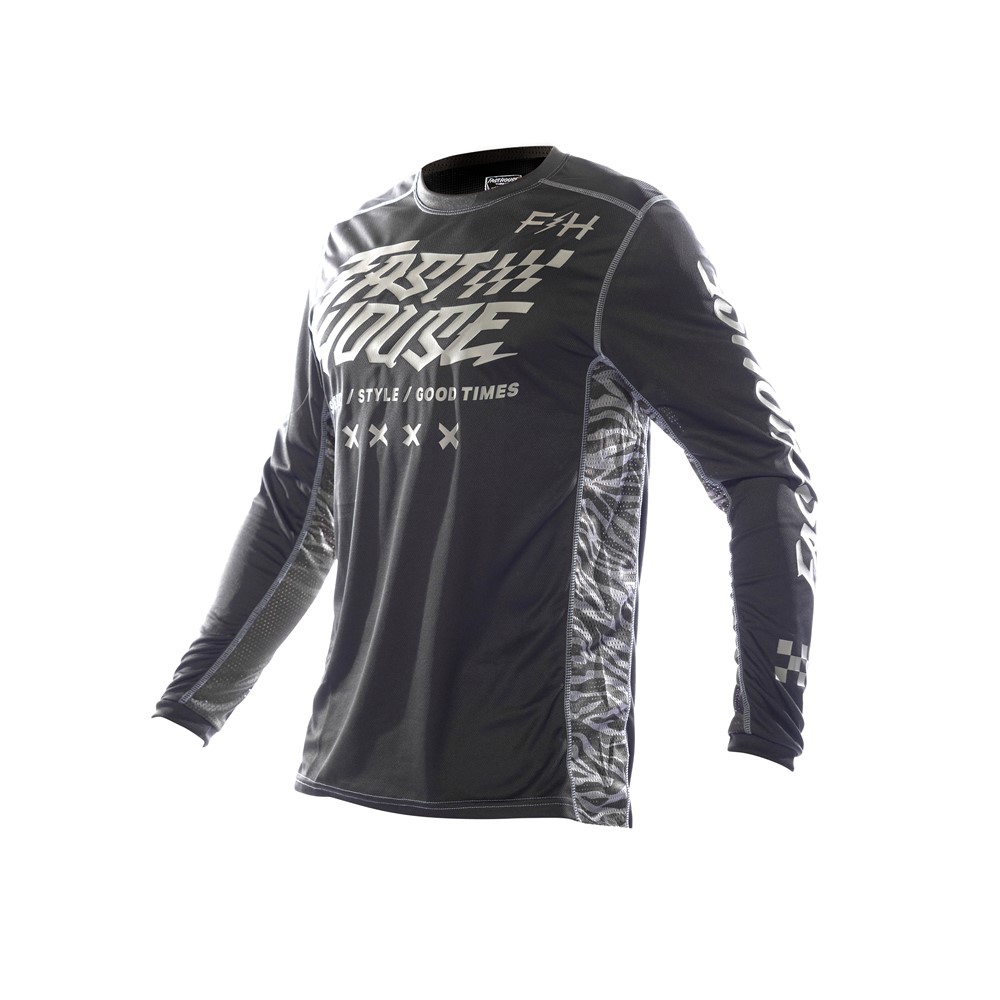 Fasthouse Youth Grindhouse Rufio Motocross Jersey Black