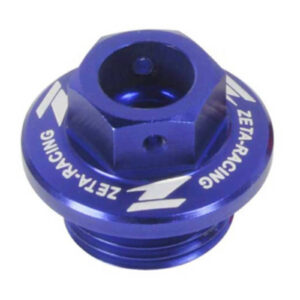 Zeta Oil Filler Plug Honda CR/CRF, Yamaha YZ/YZF/WRF, Kawasaki KLX - Blue - Image 2