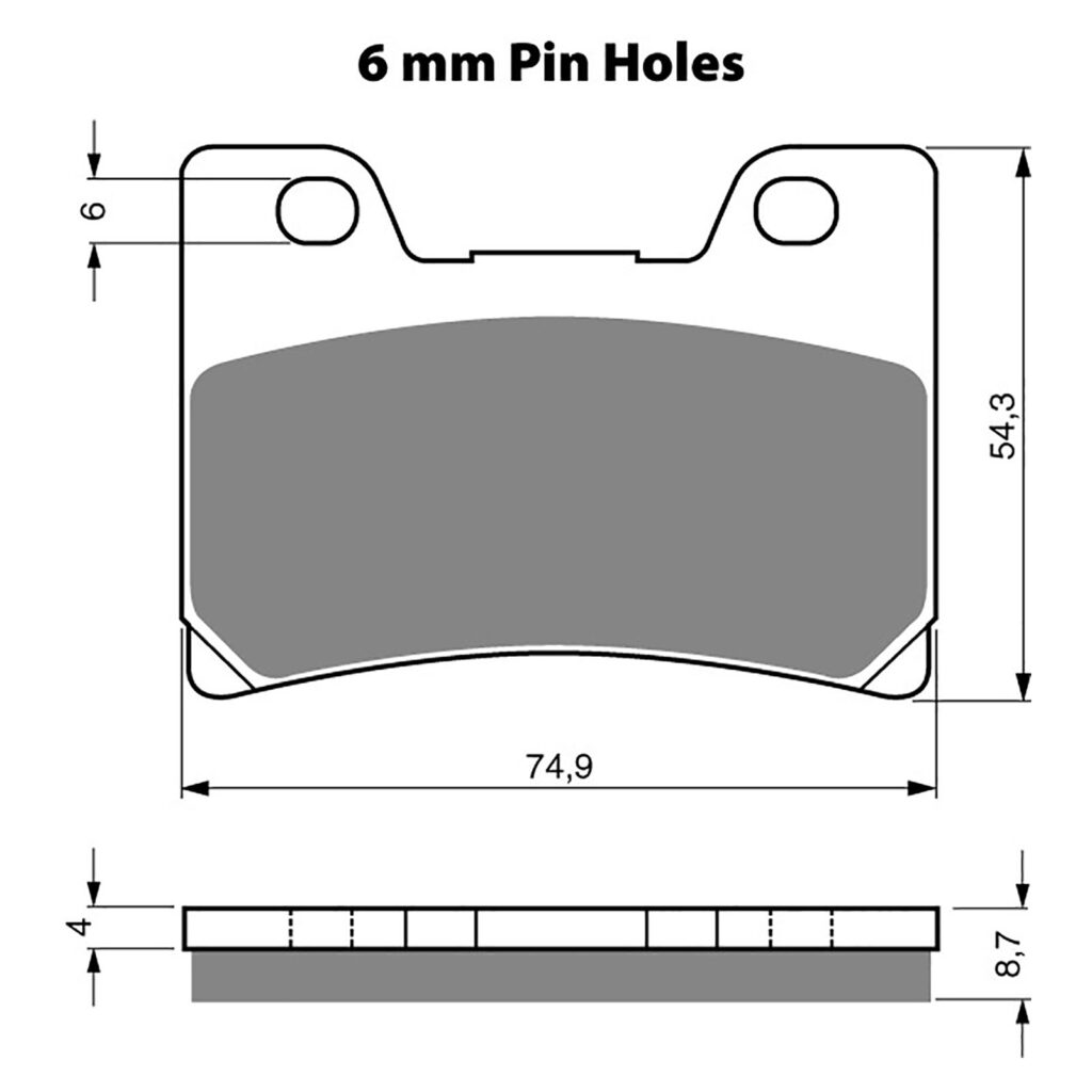 BRAKE PADS GOLDFREN SINTERED SPORTS GF045 - S3 ( PH116 )