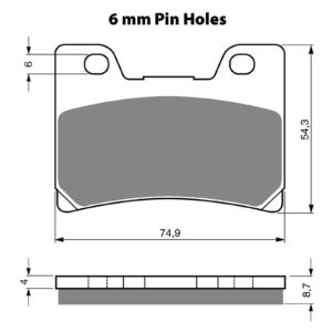 BRAKE PADS GOLDFREN SINTERED SPORTS GF045 - S3 ( PH116 ) - Image 1
