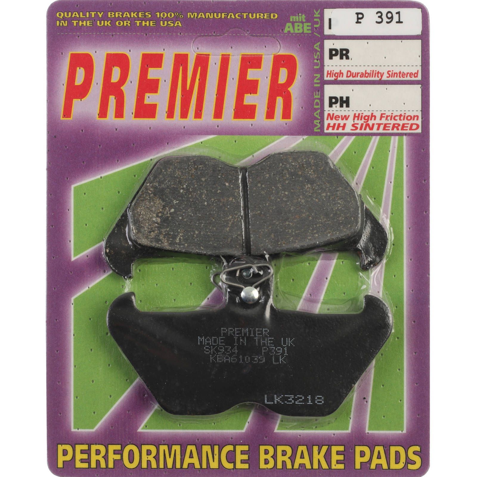 PREMIER BRAKE PADS P391 - BMW - Image 1