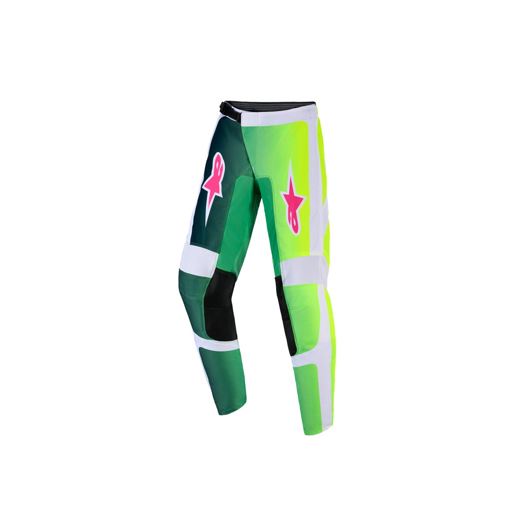 Alpinestars Fluid Portl Motocross Pants Youth Green/White/Black