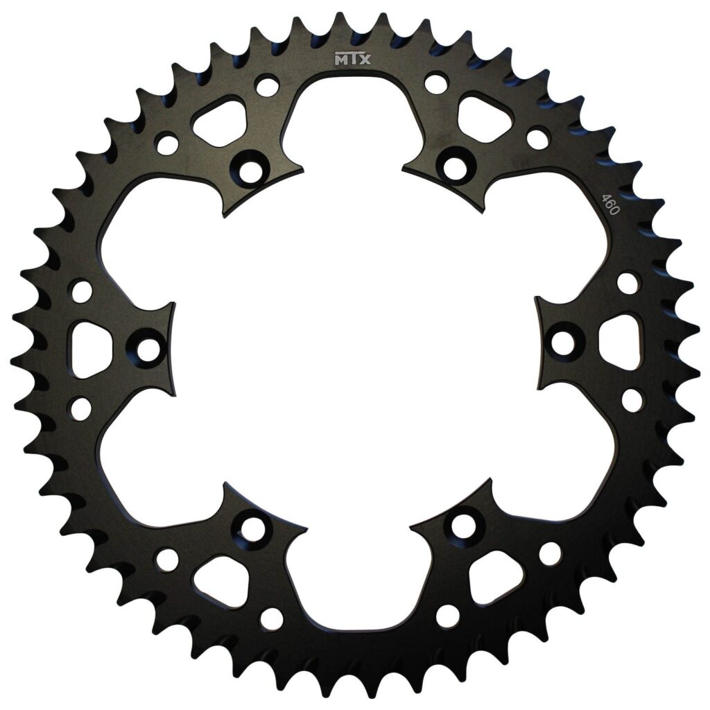 SPKT REAR ALLOY MTX ZERO BLK 460 51T #520