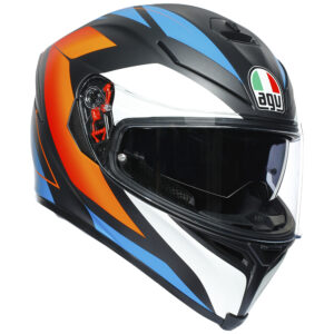 AGV K5 S Road Helmet Core Black/Blue/Orange - Image 1