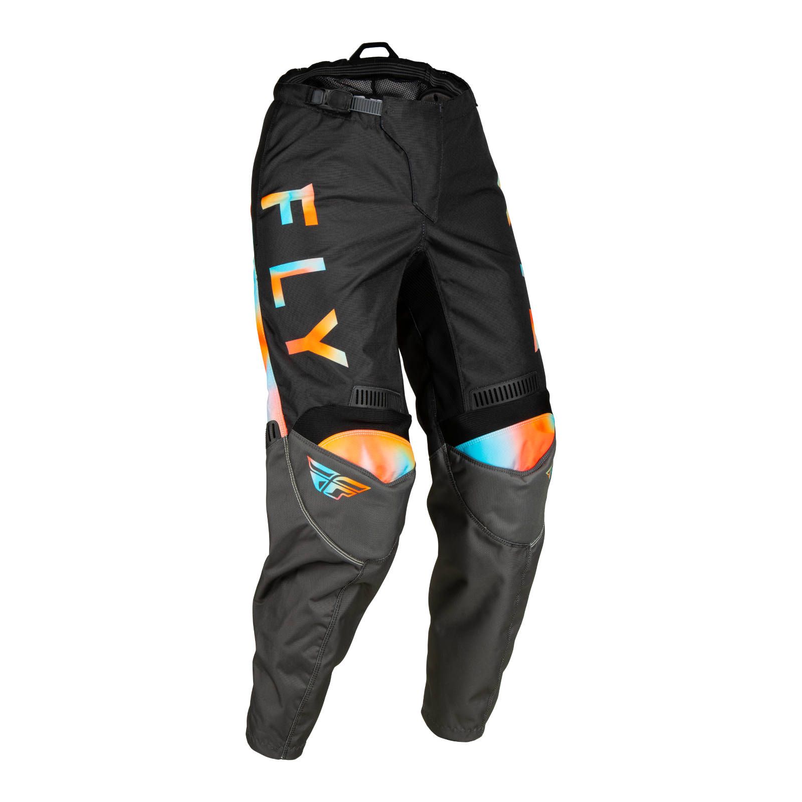 Fly F-16 Motocross Pants Ladies Grey/Pink/Blue - Image 1