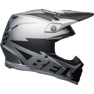 Bell Moto-9 Flex Breakaway Motocross Helmet Matte Silver/Black - Image 3
