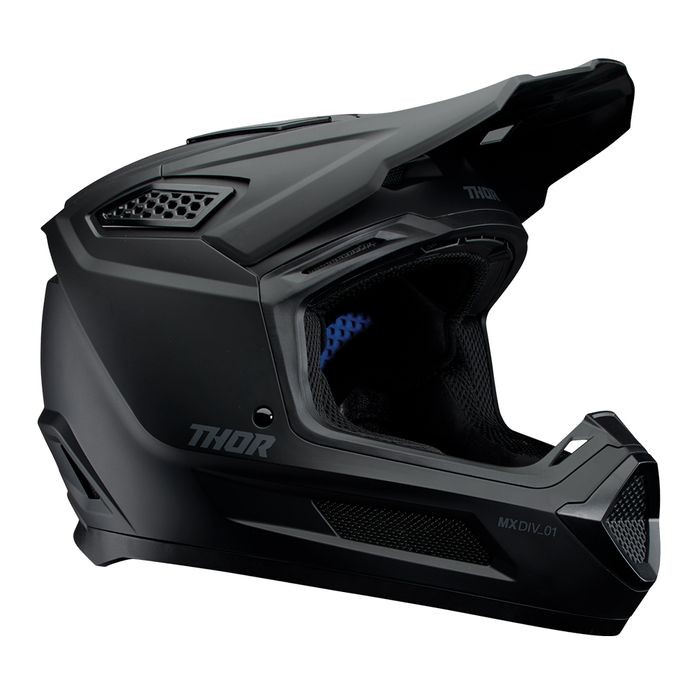 Thor Fleet Motocross Helmet Blackout Matte Black