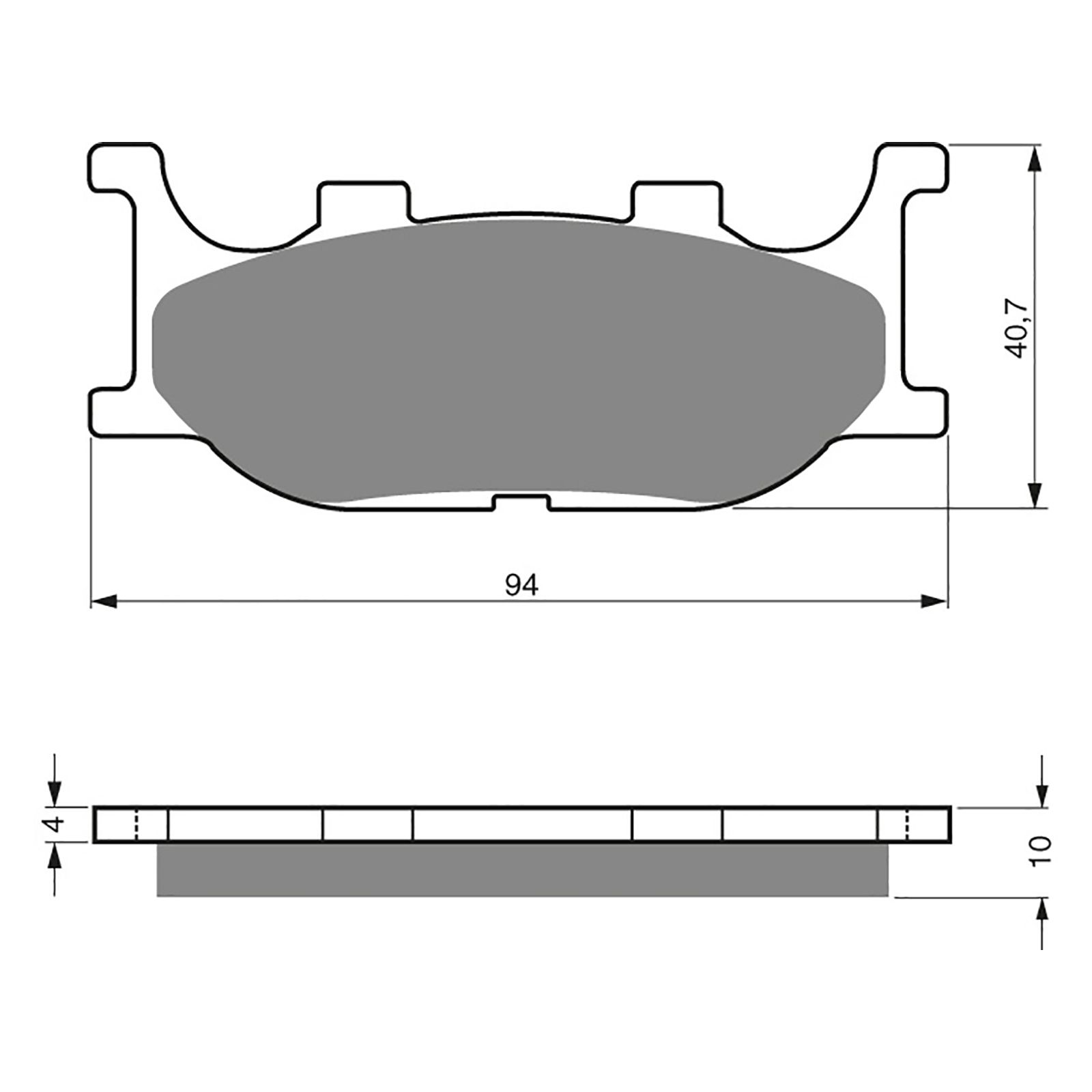 BRAKE PADS GOLDFREN SINTERED SPORTS GF099 - S3 ( PH155 ) - Image 1