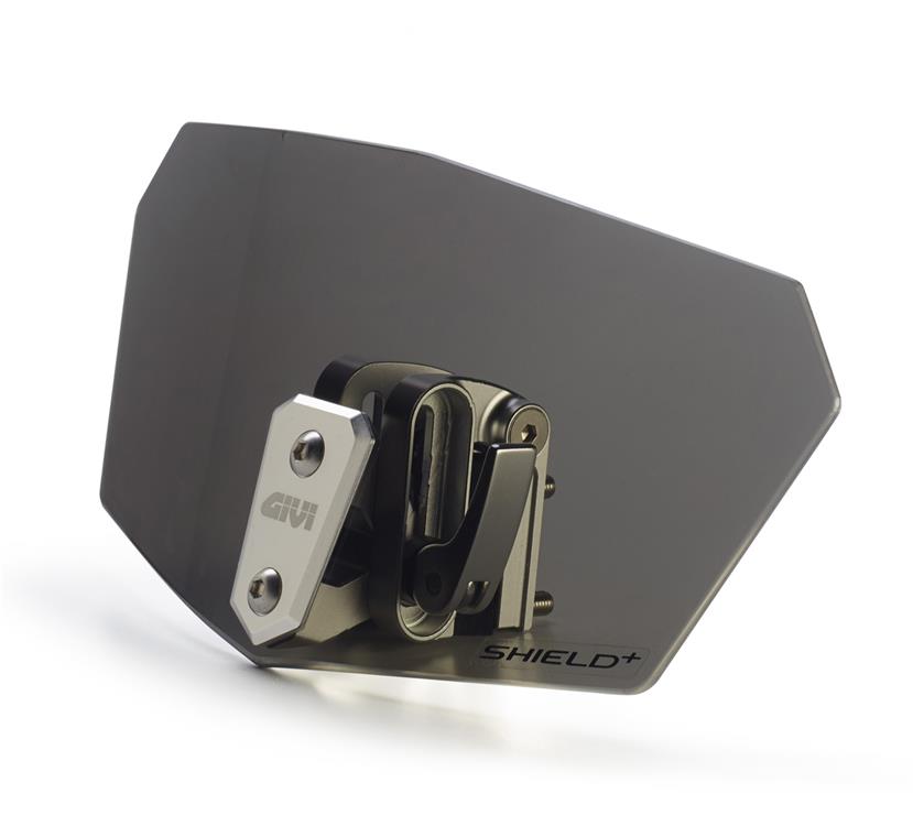 GIVI CLIP-ON ADJUSTABLE WINDSHIELD EXTENSION - SMOKED