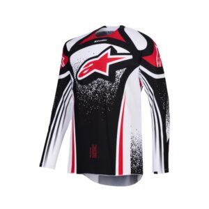 Alpinestars Techstar Nomur Motocross Jersey Black/White/Red - Image 1