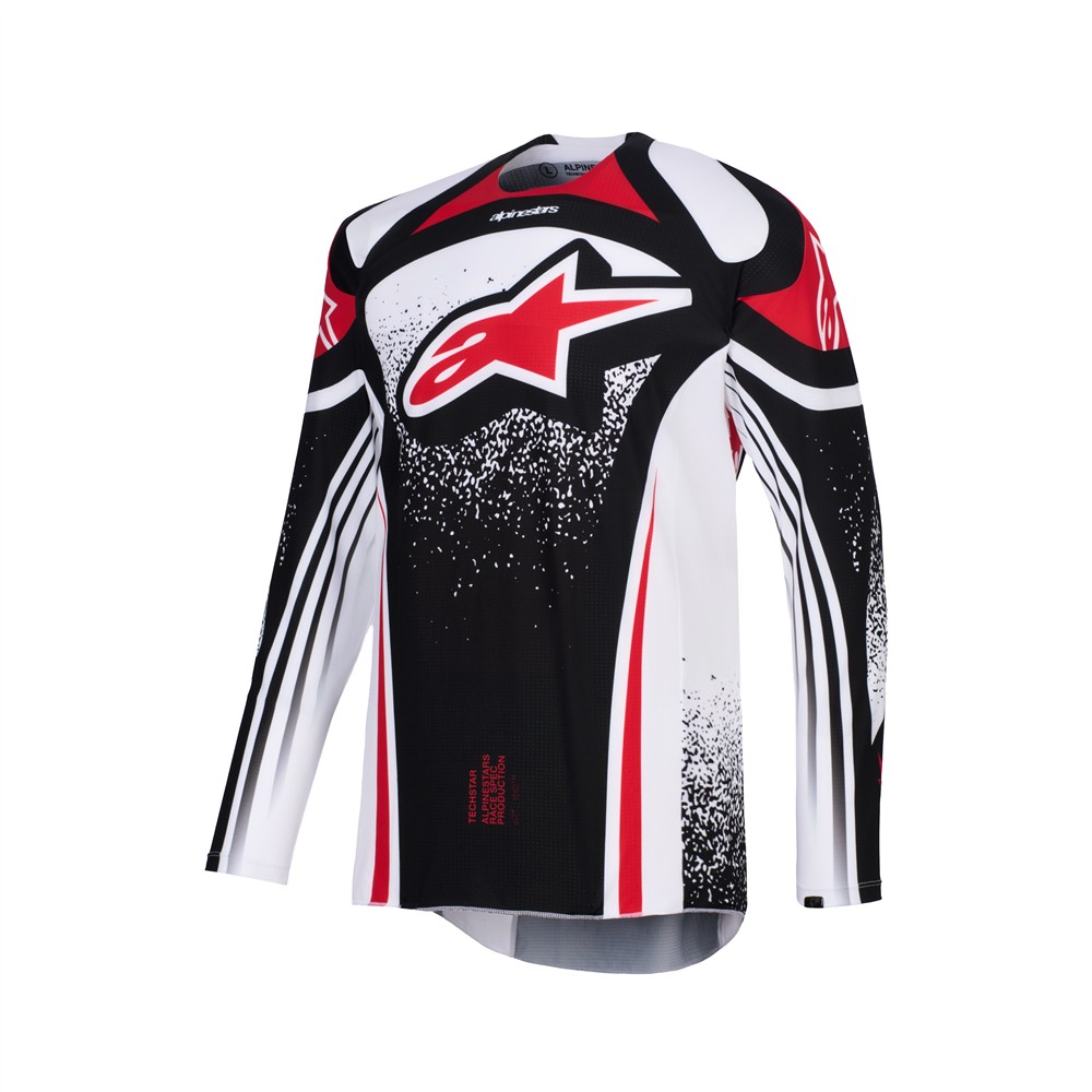 Alpinestars Techstar Nomur Motocross Jersey Black/White/Red