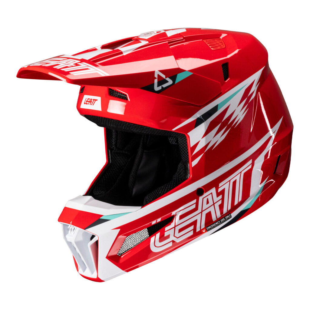 Leat 3.5 Motocross Helmet Kit - Red