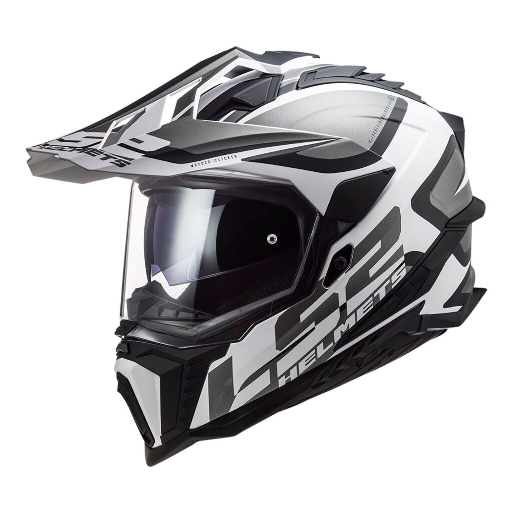 LS2 MX701 Explorer HPFC Adventure Helmet Alter Mat Black/White