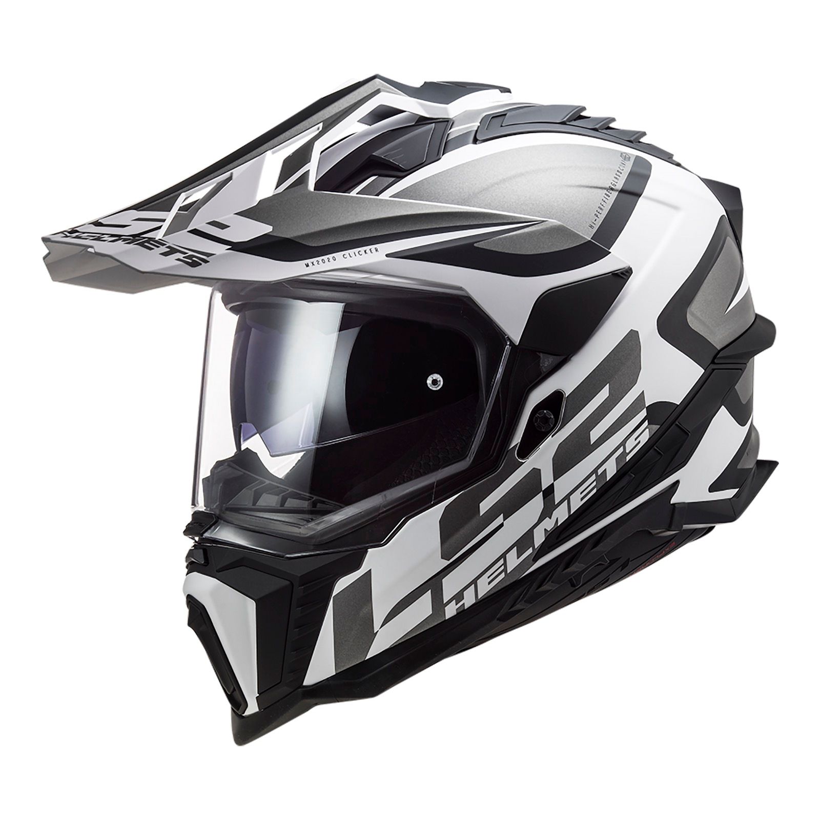 LS2 MX701 Explorer HPFC Adventure Helmet Alter Mat Black/White - Image 1