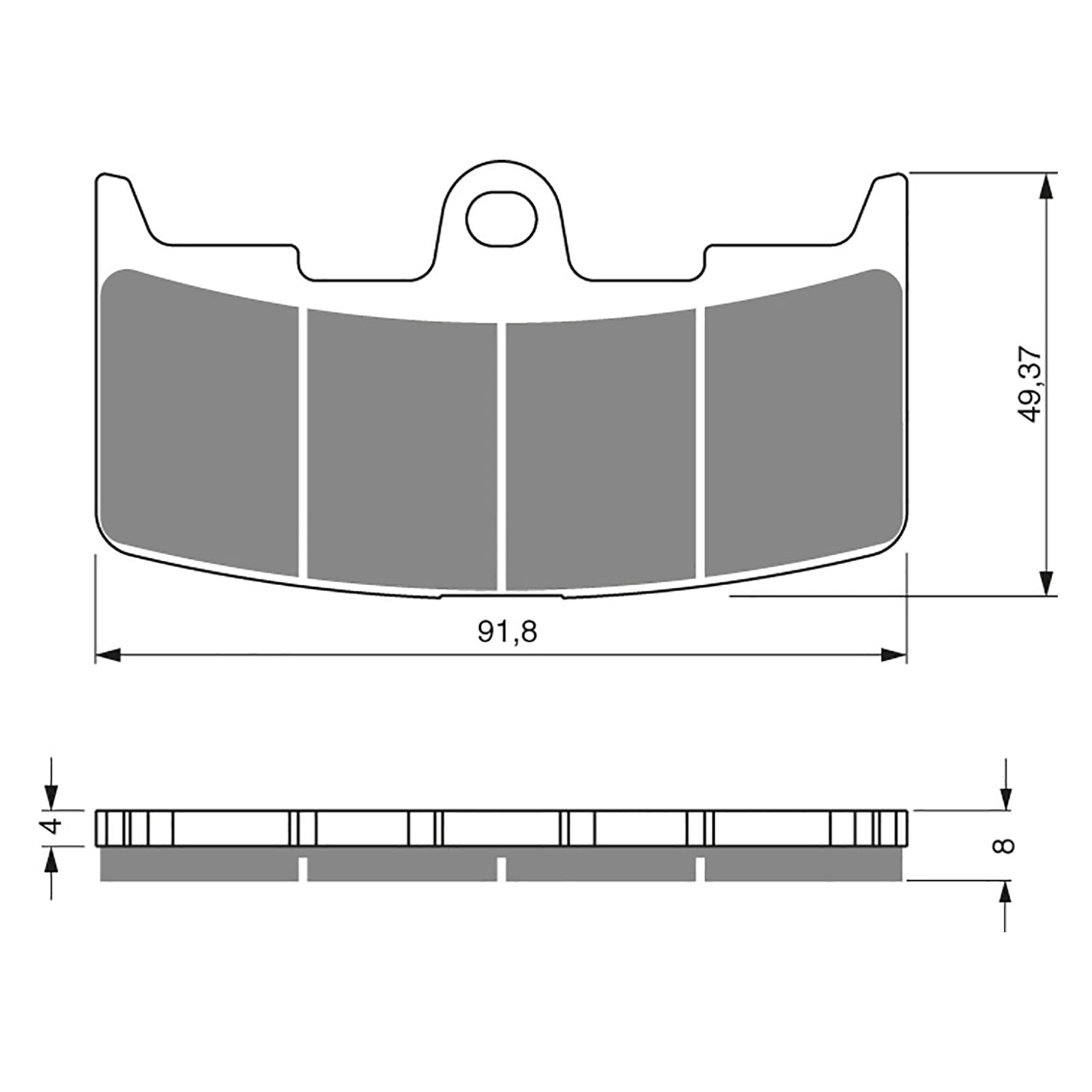 BRAKE PADS GOLDFREN SINTERED SPORTS GF270 - S3 ( PH305 ) - Image 1