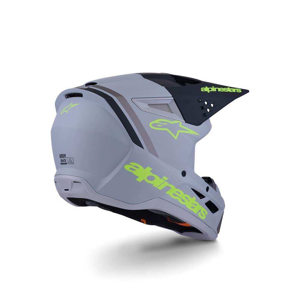 S-M3 Radium Helmet Gray/Black/Yellow Fluoro XXL