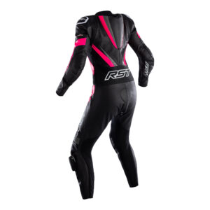 RST Tractech EVO 4 CE 1-PC Leather Suit Ladies Black/Pink/Grey - Image 2