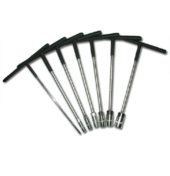 X TECH T-HANDLE SET 7PC METRIC BLACK DIP CR-V