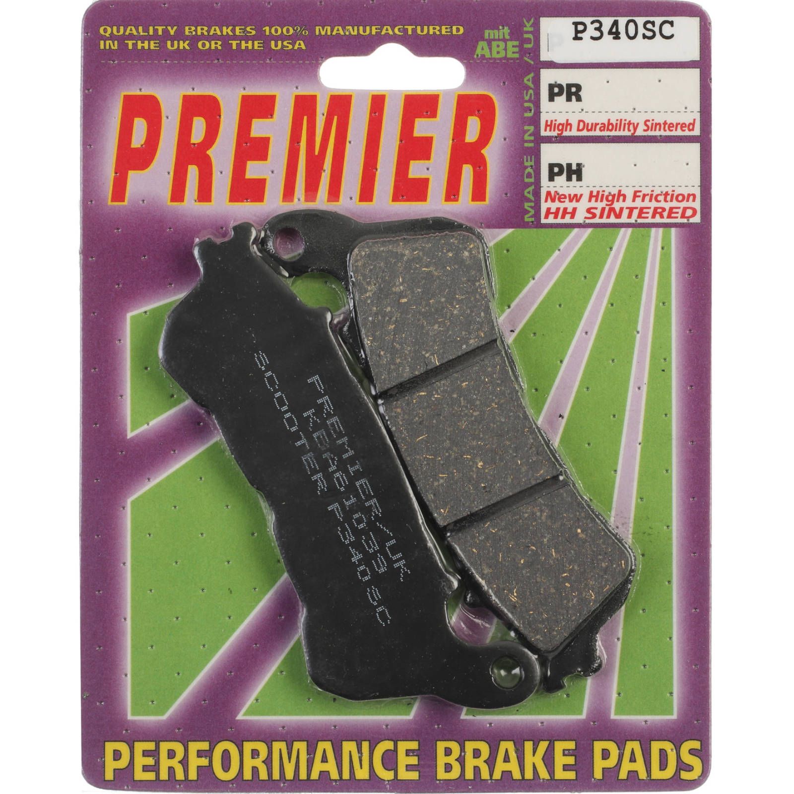 PREMIER BRAKE PADS P340 - HON | SUZ - Image 1