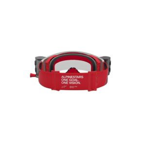 Alpinestars Supertech Firma 2.0 Motocross Goggles Roll Offs Red/Silver Clear Lens - Image 4