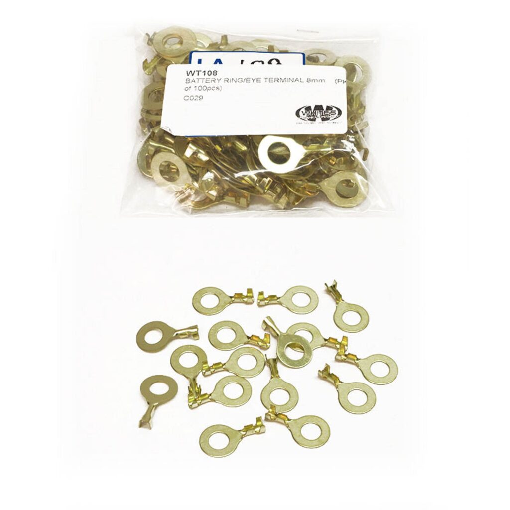 BATTERY RING/EYE TERMINAL 8mm (PKT of 100pcs)