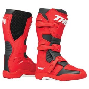 Thor Blitz XR Motocross Boots Red/Charcoal - Image 2