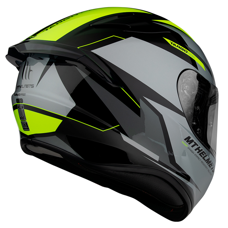 MT Helmet Targo Pro Sound Road Helmet Fluro Yellow