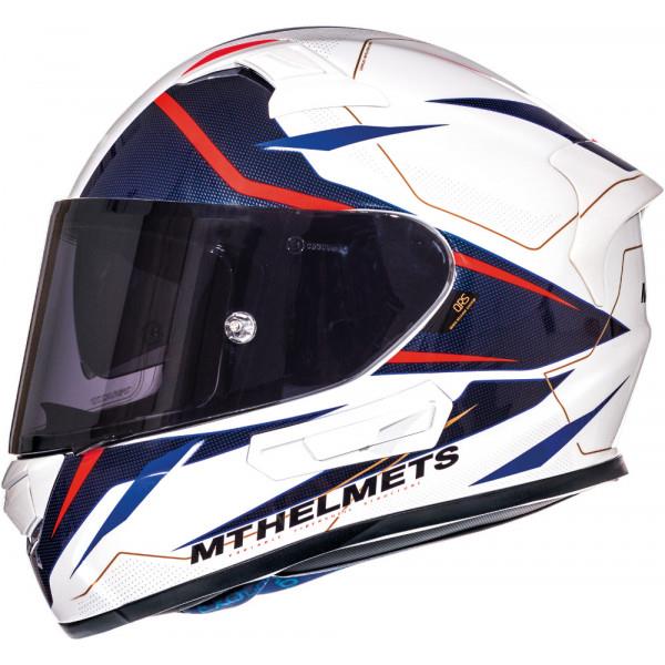 MT KRE SV Intrepid Road Helmet White/Blue/Fluro Red