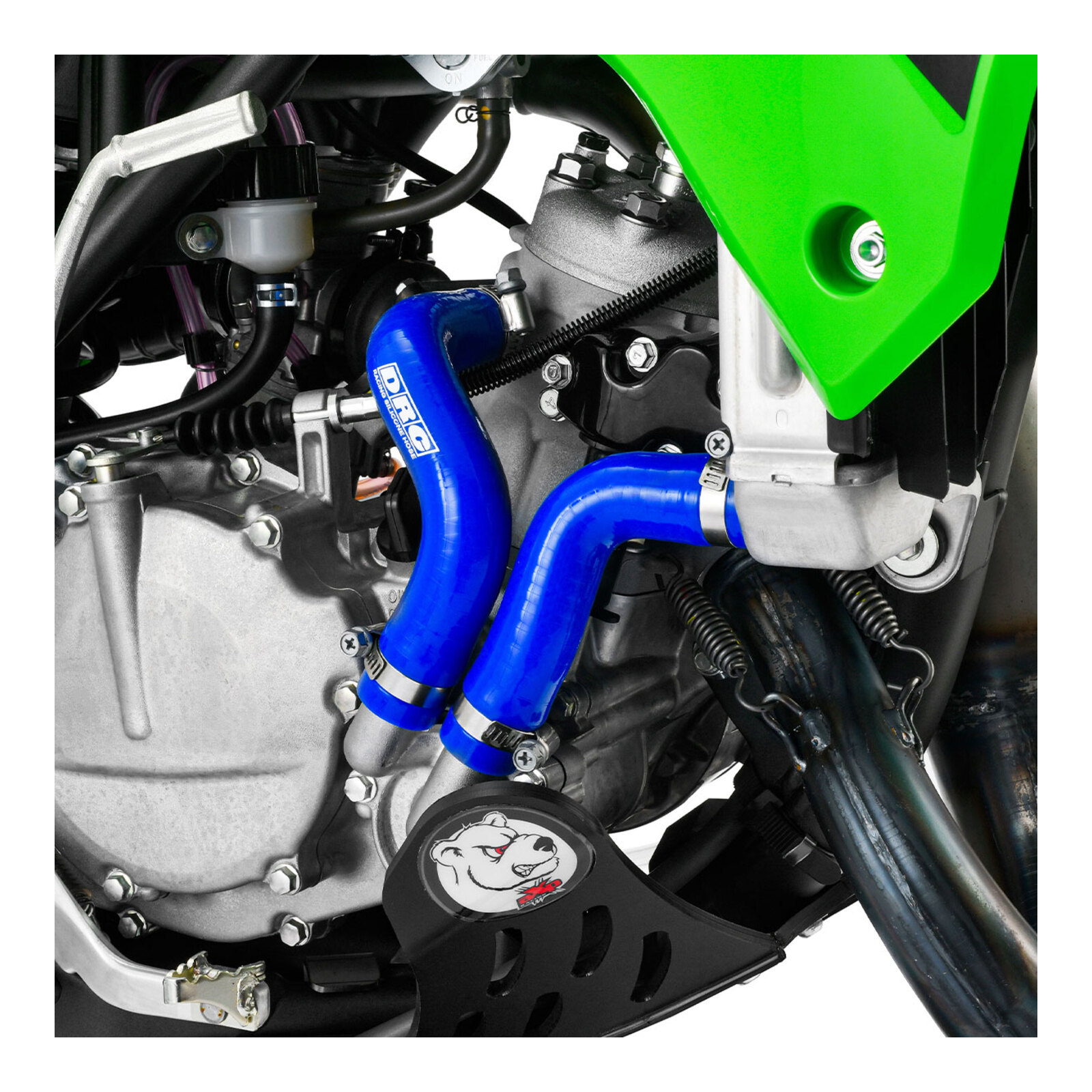 DRC Silicone Radiator Hose Kit - Yamaha YZ450F (2018–2022) - Blue - Image 8