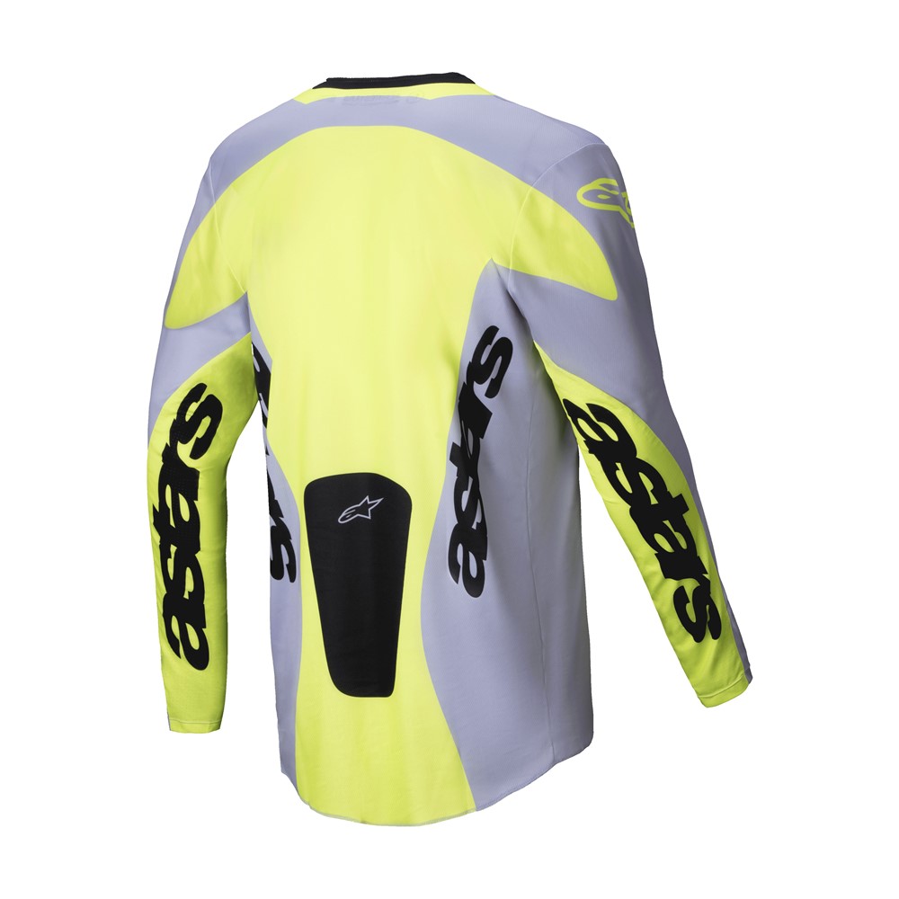 Alpinestars Racer Veil Motocross Jersey Grey/Yellow Fluoro