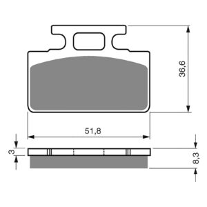 BRAKE PADS GOLDFREN SINTERED SPORTS GF161 - S3 ( PH120 ) - Image 1