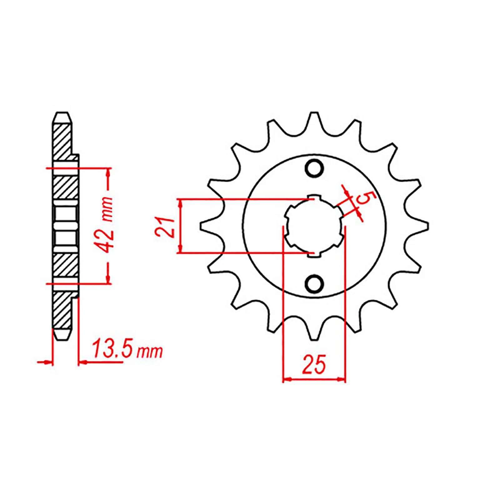 SPKT FRONT OE STEEL 725 15T #530 - Image 1