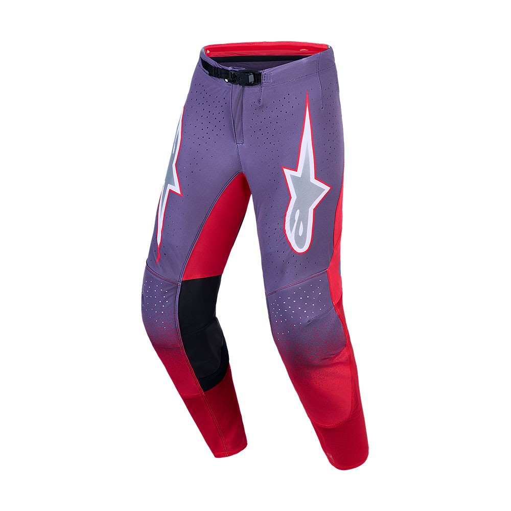 Alpinestars Supertech Hiten AFD Motocross Pants Graystone/Red Fluoro/Light Lilac