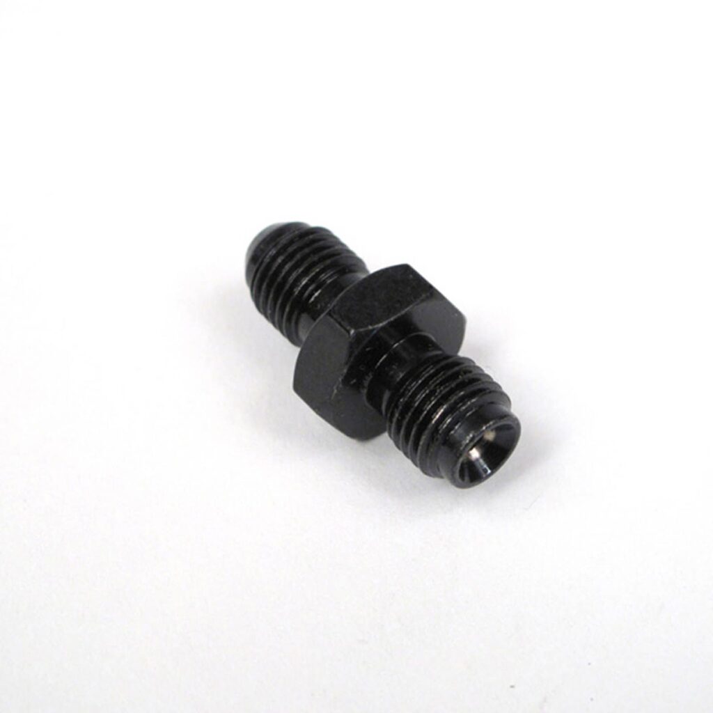 WHITES BRAKE - MALE ADAPTOR 3/8-24TPI-3/8-24TPI - STEEL BLK