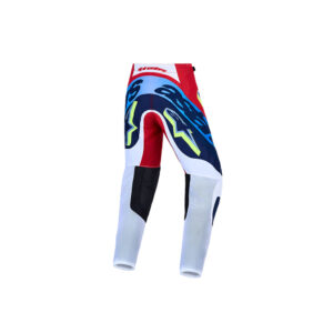 Youth Supertech Dyna Pants Fire Red/White/Navy Blue 30 - Image 2
