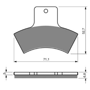BRAKE PADS GOLDFREN OFFROAD RACING GF179 - K5 ( PR257 ) - Image 1