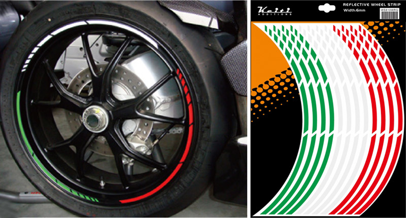 KEITI REFLECTIVE WHEEL STRIPE WS800W [WHITE] NS