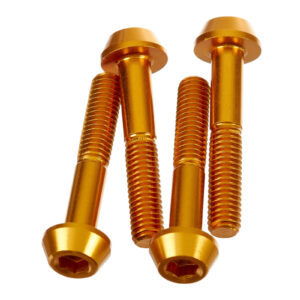 DRC ALUMINUM M6 TAPER BOLTS 35MM GOLD 4PCS - Image 2