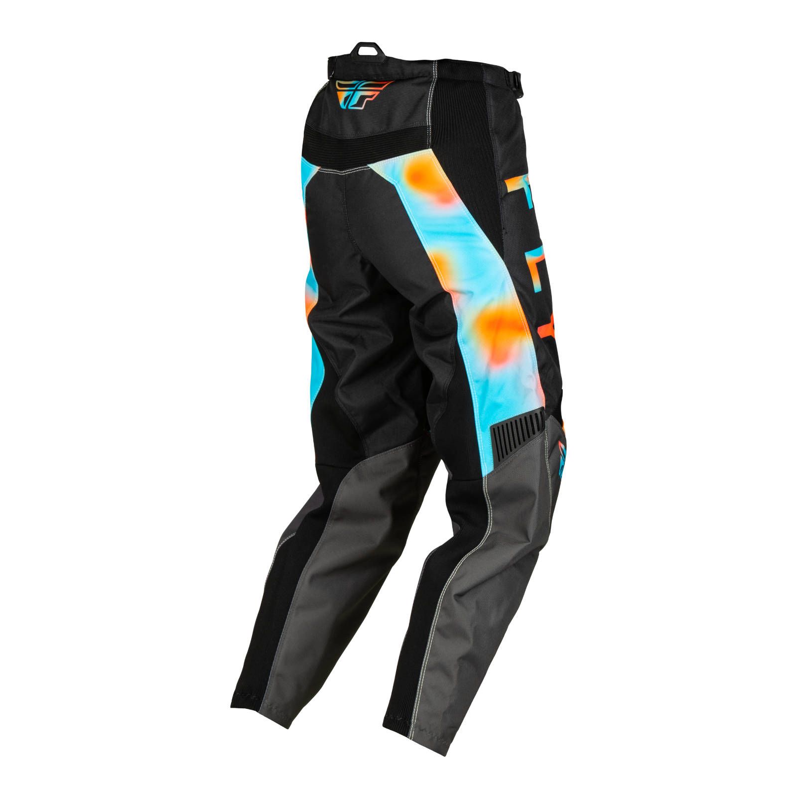 Fly F-16 Motocross Pants Ladies Grey/Pink/Blue - Image 3