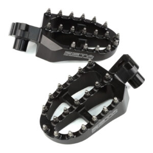 Zeta Aluminium Footpegs YZF 250-450 / YZ125-250 - Black - Image 1